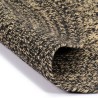 Tapis fait à la main Jute Noir et naturel 120 cm 