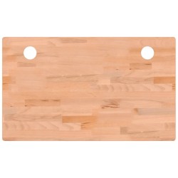 Dessus de bureau 100x60x1,5 cm bois massif de hêtre 