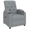 Fauteuil inclinable électrique Gris clair Tissu 