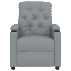 Fauteuil inclinable électrique Gris clair Tissu 