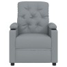 Fauteuil inclinable électrique Gris clair Tissu 