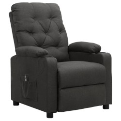 Fauteuil inclinable électrique Gris foncé Tissu 