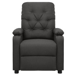 Fauteuil inclinable électrique Gris foncé Tissu 