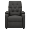 Fauteuil inclinable électrique Gris foncé Tissu 