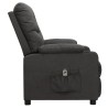 Fauteuil inclinable électrique Gris foncé Tissu 