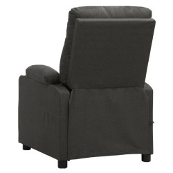 Fauteuil inclinable électrique Gris foncé Tissu 