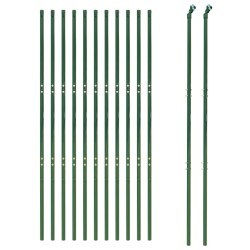 Clôture en treillis métallique vert 1,4x25 m acier galvanisé 