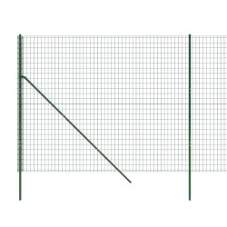 Clôture en treillis métallique vert 1,4x25 m acier galvanisé 