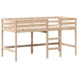 Lit superposé avec échelle et toit sans matelas 90x190 cm 