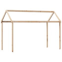 Lit superposé avec échelle et toit sans matelas 90x190 cm 