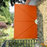 Auvent latéral pliable de terrasse Terre cuite 240 x 160 cm  
