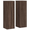 Supports pour plantes 2 pcs chêne marron bois d'ingénierie 