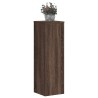 Supports pour plantes 2 pcs chêne marron bois d'ingénierie 