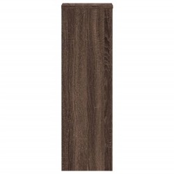 Supports pour plantes 2 pcs chêne marron bois d'ingénierie 