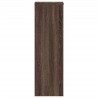 Supports pour plantes 2 pcs chêne marron bois d'ingénierie 