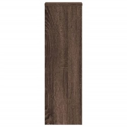 Supports pour plantes 2 pcs chêne marron bois d'ingénierie 