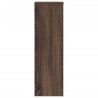 Supports pour plantes 2 pcs chêne marron bois d'ingénierie 