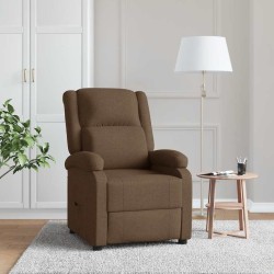 Fauteuil inclinable Marron Tissu 