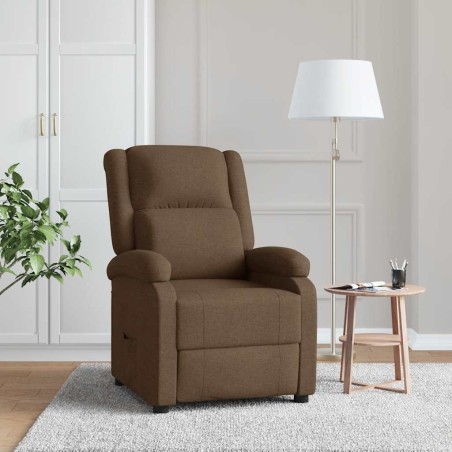 Fauteuil inclinable Marron Tissu 
