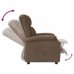 Fauteuil inclinable Marron Tissu 