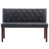 Banc 120 cm Gris Similicuir daim 
