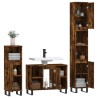 Ensemble de meubles de salle de bain 3 pcs Chêne fumé 