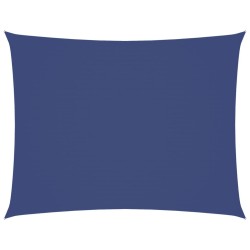 Voile de parasol tissu oxford rectangulaire 4x5 m bleu  