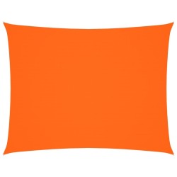 Voile de parasol tissu oxford rectangulaire 4x5 m orange 