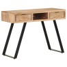 Bureau 107x45x79 cm Bois d'acacia solide avec bord naturel 
