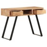 Bureau 107x45x79 cm Bois d'acacia solide avec bord naturel 