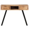 Bureau 107x45x79 cm Bois d'acacia solide avec bord naturel 