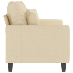 Canapé à 2 places Crème 120 cm Tissu 