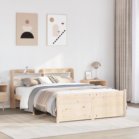 Cadre de lit avec tête de lit sans matelas 160x200 cm 