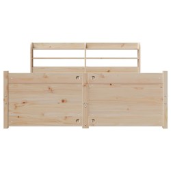 Cadre de lit avec tête de lit sans matelas 160x200 cm 