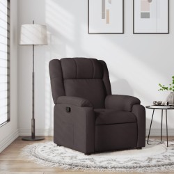 Fauteuil inclinable Marron foncé Tissu 