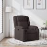 Fauteuil inclinable Marron foncé Tissu 