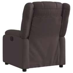 Fauteuil inclinable Marron foncé Tissu 