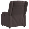 Fauteuil inclinable Marron foncé Tissu 