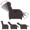 Fauteuil inclinable Marron foncé Tissu 