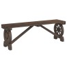 Bancs de jardin lot de 2 bois de sapin massif 