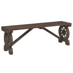 Bancs de jardin lot de 2 bois de sapin massif 