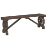 Bancs de jardin lot de 2 bois de sapin massif 