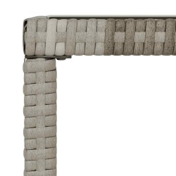 Salon de jardin 6 pcs avec coussins Gris Résine tressée 