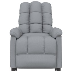 Fauteuil inclinable électrique Gris clair Tissu 