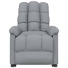 Fauteuil inclinable électrique Gris clair Tissu 