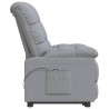 Fauteuil inclinable électrique Gris clair Tissu 
