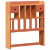 Cadre de lit sans matelas cire marron 100x200cm bois pin massif 