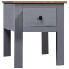 Table de chevet Gris 46x40x57 cm Pin Gamme Panama 