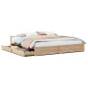 Cadre de lit sans matelas 160x200 cm bois massif de pin 