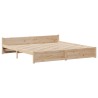 Cadre de lit sans matelas 160x200 cm bois massif de pin 